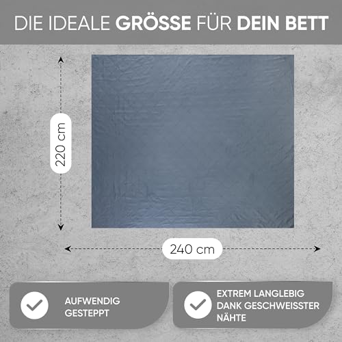 MALIKA® Tagesdecke 220x240 für Betten Überwurfdecke Bettüberwurf Tagesdecke Bett Sofaüberwurf, Größe:220x240 cm, Designe:Design 5