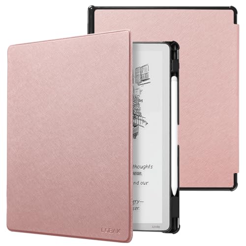 Image of CoBak Case for 11 inch Kindle Scribe 3rd Generation 2025, Kindle Scribe Colorsoft - All New PU Leather Cover with Auto Sleep Wake, Pen Holder for Scribe 11 inch 2025 Released