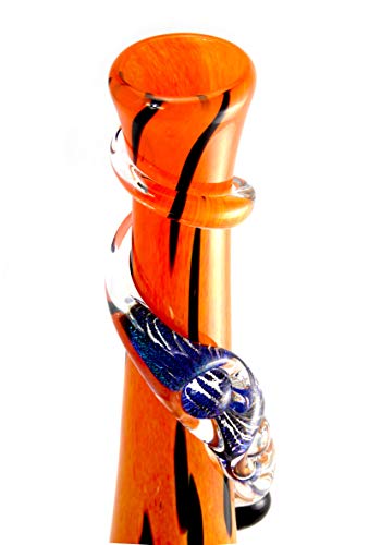 Noble Glass Edel Bong Handarbeit Bunte Dichro Marble Wasserpfeife Shisha ca. 35 cm – Bild 5