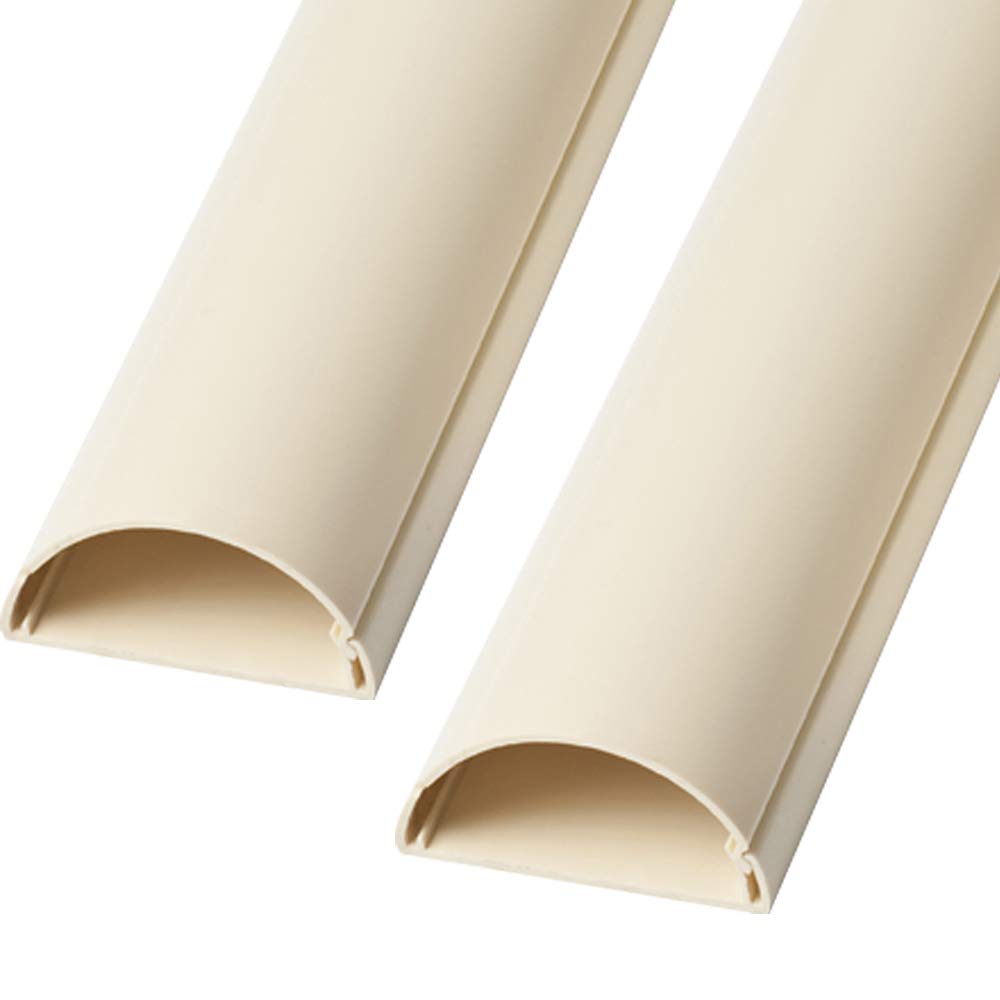 Loops 2X 1M (2M) 16Mm X 8Mm Magnolia Speaker Cable Trunking Conduit Cover Av Tv Wall