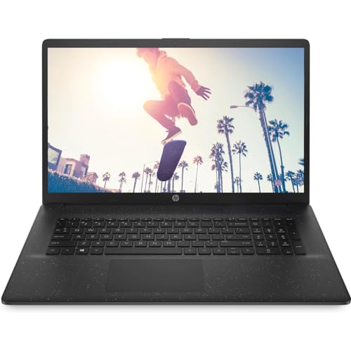 Image of HP 17z-cp200 17.3-inch HD+ Laptop Computer RGB AMD Athlon Gold AMD Radeon Graphics 8GB DDR4 RAM 128GB SSD BrightView SVA 250 nits WiFi Bluetooth USB Type-C HDMI Windows 11 Home Jet Black (Renewed)