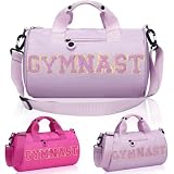 Sunnymove Purple Gymnastics Bag for Girls Gym Sport Gift Dance Gymnastics Bags for Toddler Kid Girls Teens Student Athletes Workout Christmas Gift