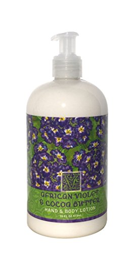 Greenwich Bay African Violet Cocoa Butter Hand and Body Lotion Enriched with Shea Butter 16 ounces