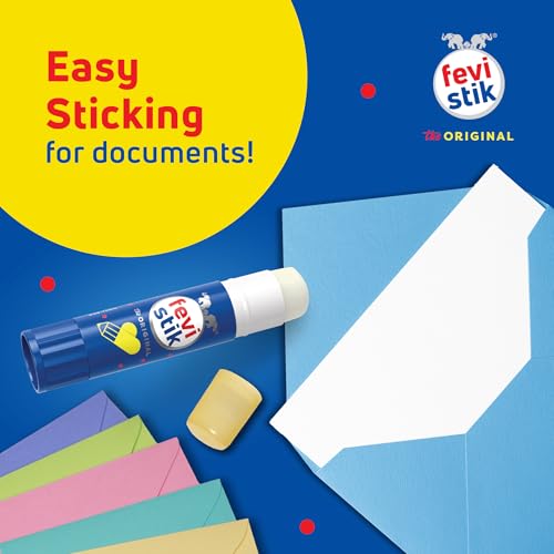 Image of Fevistik Glue Stick 15g, Pack of 2 | Multi-Purpose Glue Stick for School Projects, Art & Craft, DIY | Suitable for School & Office Activities | Easy to Use