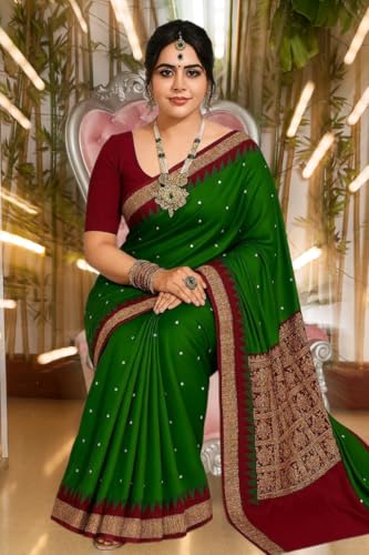 Image of NEW COLLECTION Women's Odisha Handloom Sambalpuri Pata Saree Temple Border Pasapalli Bomkai Buti Boyanika Design Saree Banarasi Soft Papa Silk Simple Ethnic Orissa Sari with Blouse Piece
