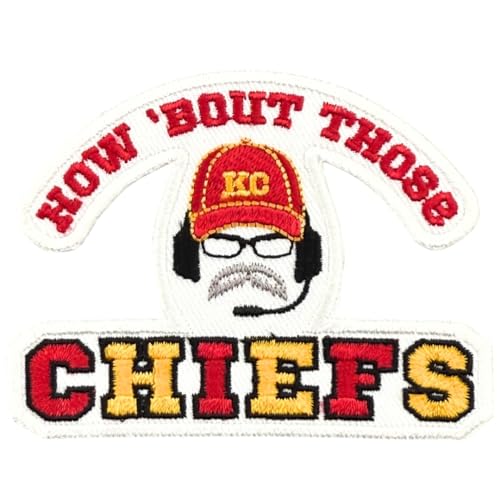 Alter Creations Rugby Fans Kansas City How Bout Those Kansas Patch Embroidery American Football Iron On Sew On for Clothing Backpacks Jeans Motorcycle Sew On Custom Jackets Hats Tactical Bags