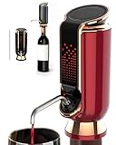 Luxurious Wine Aerator, Preserver & Dispenser, 4-in-1 Electric Wine Aerator – Instant Aeration, No-Spill Pouring, 30-Day Fresh Preservation, Led Display Wine Pourer Gift For Women & Wine Lovers (W)