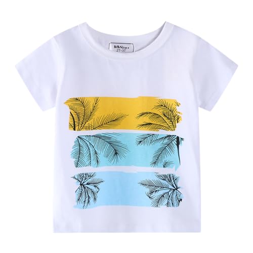 Image of Toddler Boy Clothes Kids Summer Cotton Outfits Shirt Short Sets Size 2-7