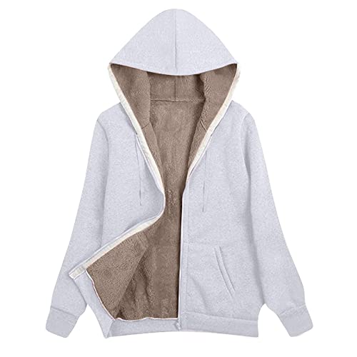 Rmxei Coats For Women,Womens Winter Coats Trench Coats For Women Winter Coats For Women Fleece Jacket For Women Jean Jacket Women Plus Size Lined Fleece Plaid Shirt Jacket(Light Gray,3Xl) #TOP3