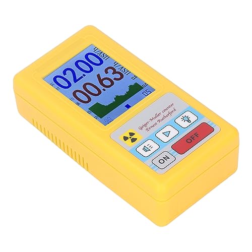 BR 6 Geiger Counter, Nuclear Radiation Detector,ABS Material Monitor Tool, Outdoor, Industry, Laboratories, Detects Multiple Ionizing Radiation Types and Doses, No Battery Included
