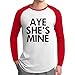 T-shirt à manches longues pour homme - Pour la Saint-Valentin - Col rond - Lettre imprimée - Manches longues - Imprimé Splice - Pour fille, rouge, XXXL
