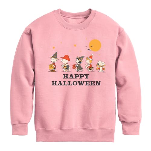 HYBRID APPAREL - Peanuts - Retro Halloween Group - Toddler & Youth Crewneck Fleece Sweatshirt