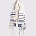 BRTAGG Tallit with Clips and Bag, Prayer Shawl with David of Star, 70