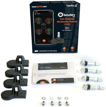 SensAiry Pro Bluetooth LE Tyre Pressure Monitoring System (TPMS) - 4 Sensors