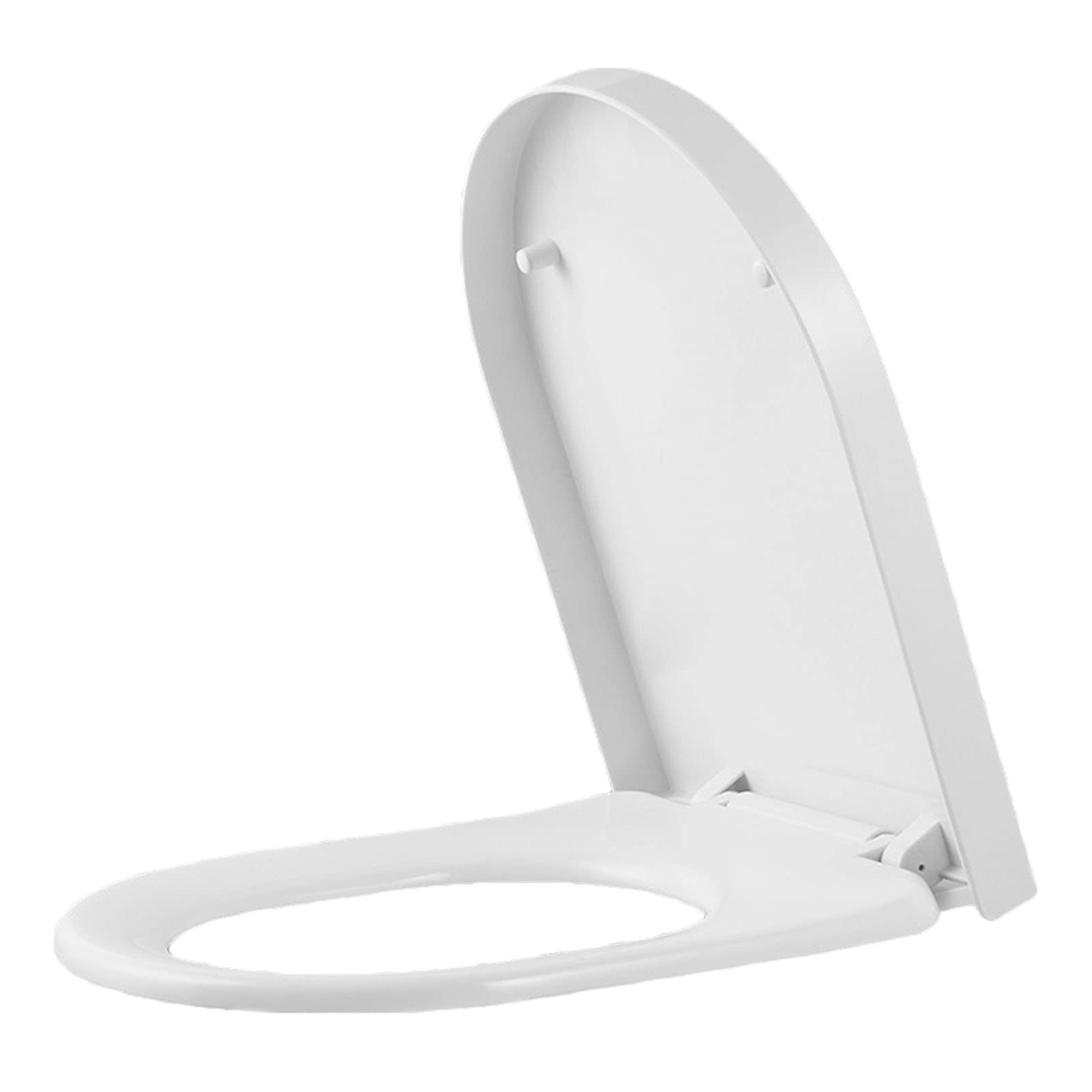 Siège de toilette allongé abattant WC blanc compatible toutes marques