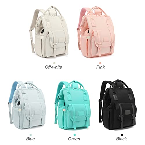 Sac à dos à langer bébé multifonction grand format imperméable couleur bleu clair
