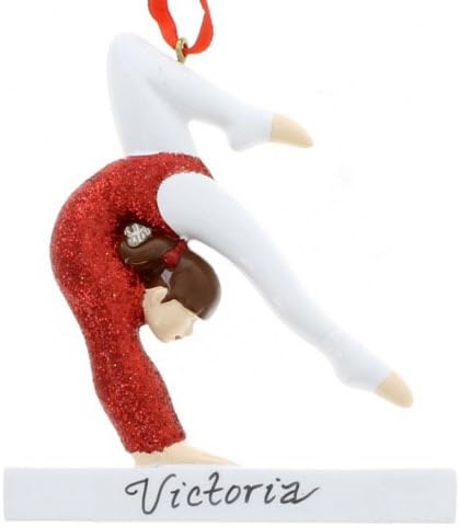 Gymnast Personalized Christmas Tree Ornament