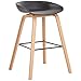 Nowoczesne minimalistyczne krzesło barowe z litego drewna krzesło barowe kreatywne krzesło barowe projektant domu wysoki stołek nordyckie krzesło do biurka ergonomiczna konstrukcja nadaje się do salonu kawiarni baru kuchni, wysokość siedziska 74 cm