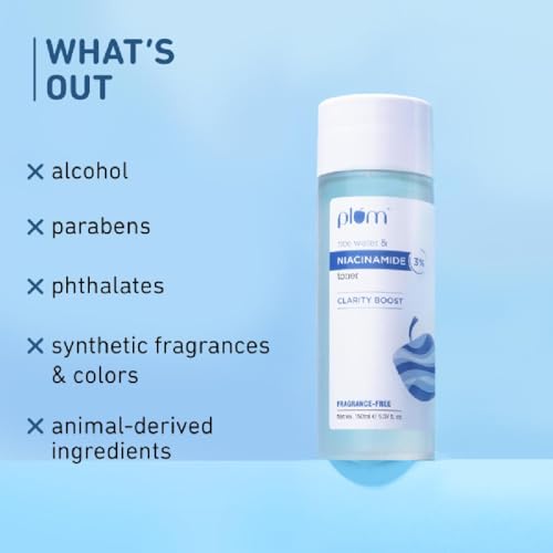 Plum 3% Niacinamide & Rice Water Face Toner | With Rice Ferment Extract | Alcohol-Free Toner | Fades Blemishes, Brightens Skin | Smoothens Skin |... - Image 7