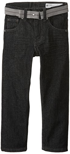 Jean slim droit Lee enfant pantalon denim bleu avec ceinture