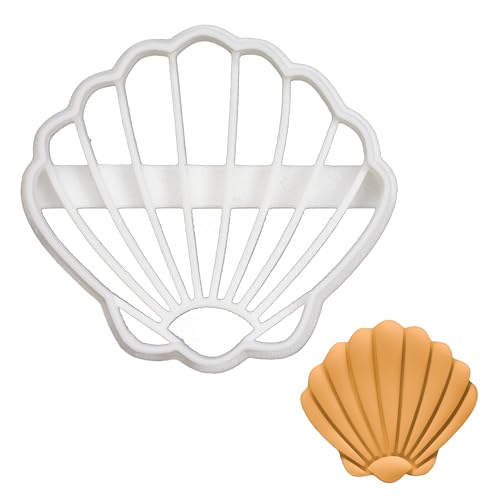 Cortador de galletas Seashell para repostería con relieves perfectos de Bakerlogy