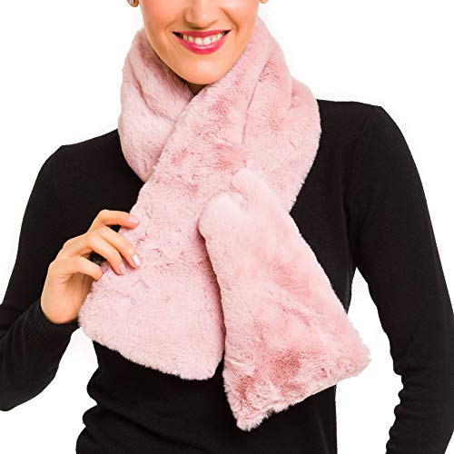 MELIFLUOS DESIGNED IN SPAIN Bufanda y Cuello de Pelo para Mujer: Cuellos de Moda para Otoño e Invierno (FC03-3)