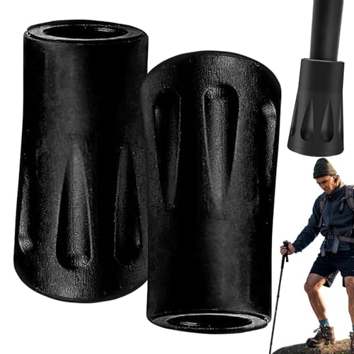 Puntas De Repuesto Para Bastón: Soporte Para Pies De Bastón, Punta Autónoma | Pies Antideslizantes Para Bastones De Senderismo | Puntas Antideslizantes Para Accesorios Para Bastones De Senderismo | Ba