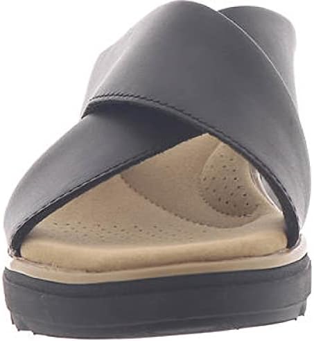 Clarks womens Jillian Gem Wedge Sandal, Black Leather, 7.5 US | Image 3