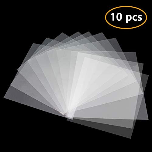 10 Pack 6 mil Blank Stencil Making Sheets 12 x 12 inch Compatible Silhouette Machine (Transparent Material)