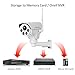 Jennov Full HD 2.0MP 1080P WiFi IP Wireless Security Cameras Outdoor Waterproof CCTV Pan Tilt Zoom PTZ Camera with Built-in 16G Micro SD Card Day Night Vision Mobilephone Remote View