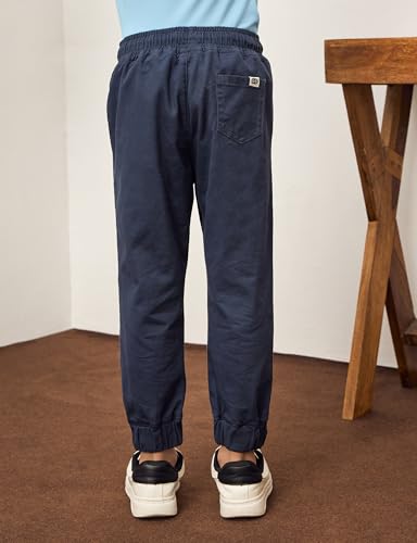 Image of Amazon Brand - Symbol Boy's Cotton Strechable Jogger | Elasticated Waistband and Cuff | Age 2-14 Years