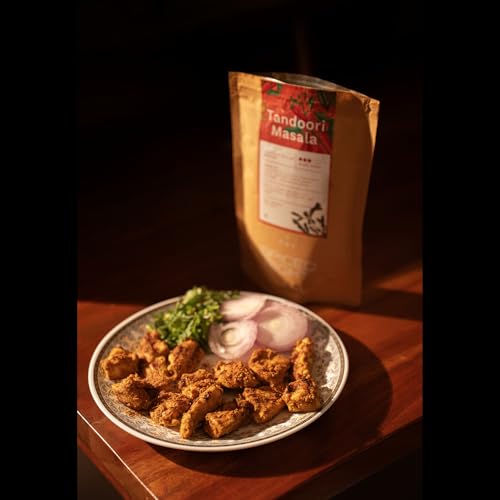 Image of Tandoori Masala - 1KG Bulk Pack | Rich, Smoky Powder Masala | No Artificial Colour | Vibrant Red | Restaurant Style Masala with Garlic For Tikka, Tandoori Chicken, Paneer & BBQ Grill