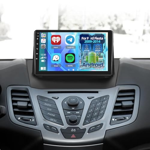 Radio voiture Android 2G 32G pour Ford Fiesta 2009-2014 avec écran tactile 9 pouces K5 Pro Plus
