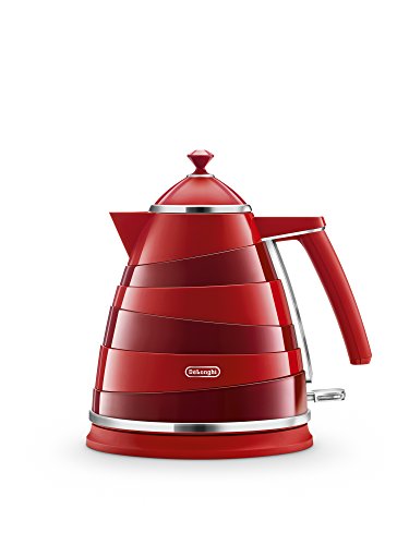 De'Longhi Avvolta KBA3001R Bouilloire avec filtre anti-calcaire 1,7 l Base pivotante à 360° Rouge