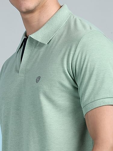 Image of Lux Cozi Men Cotton Solid Regular Fit Polo Shirt