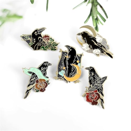 Image of Game LAD Sylus Crow Cosplay Badge Necklace Alloy Red Gem Brooch Lapel Pins Jewelry Bag Costume Accessories Prop Gifts