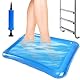 Aufblasbares Pool-Fußbad, 60x45cm Aufblasbares Fußbecken, Aufblasbare Pool Fußwanne mit Ballonpumpe, für Pools Home Spa Schwimmbecken,Whirlpool (Blau)