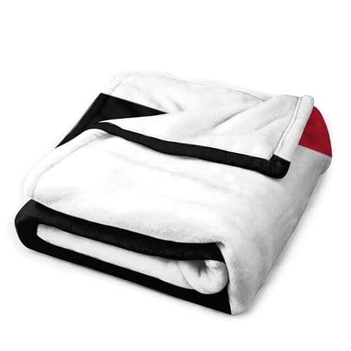 Couverture drapeau Yémen pelucheuse et douce 150x200 pour lit - 4