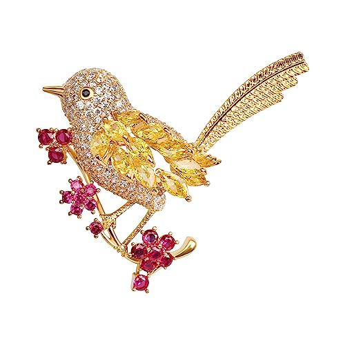 Image of Brooch Pins for Women Fashion Jewelry Cubic Zirconia Brooches and Pins for Birthday Wedding Party Gift