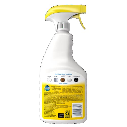 Image of Pledge pH-Balanced Multisurface Cleaner Spray for Everyday Care, Fresh Citrus Scent, 25oz (Pack of 3)