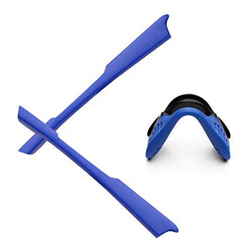Image of Alphax Blue Replacement Nosepieces & Earsocks Rubber Kits for Oakley M2 Frame OO9212 / M2 Frame XL OO9343
