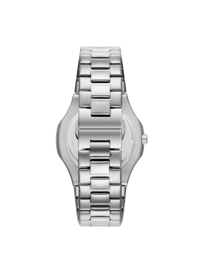 Image of Kenneth Scott Men's Watch, Analog Display and Stainless Steel Strap - K25002-SBSH, Silver
