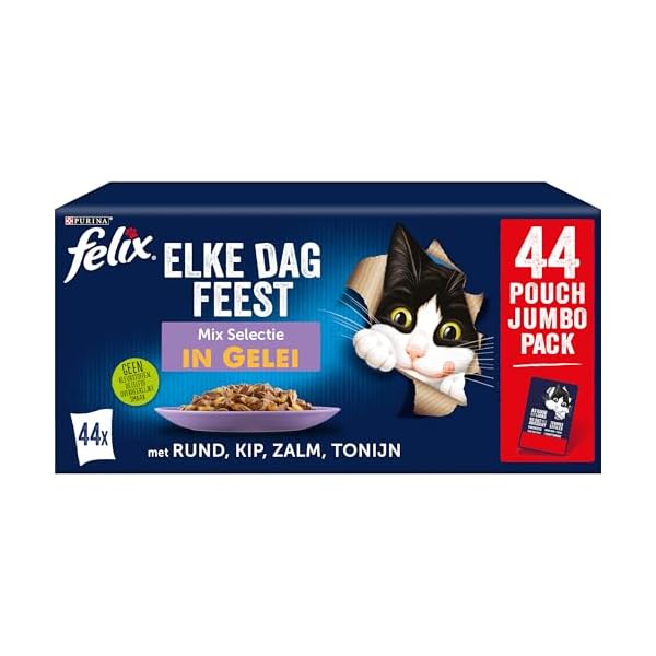 Felix Purina Fantastic Nassfutter für Katzen, für Erwachsene, 44 Beutel à 85 g, 1 Stück
