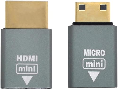 Miniatura 8 de xiwai 2 unids/set HDMI a micro HDMI tipo A a tipo D conector macho socket para frambuesa PI 3B/3B+/4B opuesto U forma trasera en ángulo