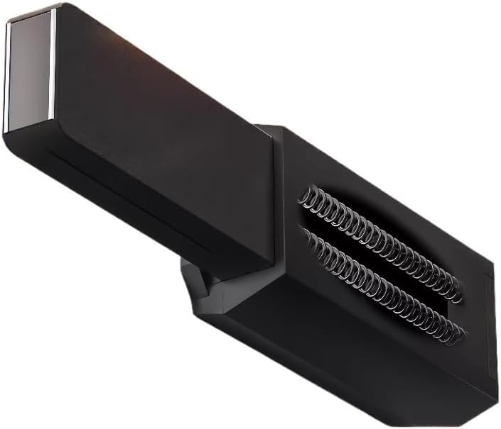 Heavy Duty Push-to-Open Latch - Automatic Self-Popping Invisible Cabinet Door Catch for Wardrobe, Concealed Door & Fire Door(Black zinc Alloy)