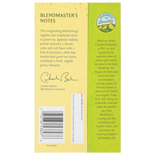 Té verde Matcha 6 cajas de 20 saquitos miniatura 5