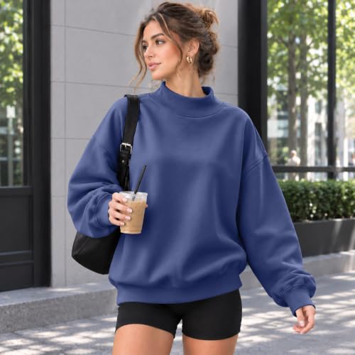 yakyamgi Oversized Mock Neck Sweatshirt Women 2026 Casual Winter Pullover - image 4