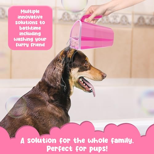 Image of Tear-Free Bathing Experience with Rinse Cup - Soft Flexible Edge, Comfortable Handling & 40 Oz Capacity