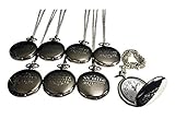 8 Personalized Pocket Watches, Set of 8 Groomsmen Wedding Unique Gifts, Chain, Box and Engraving...