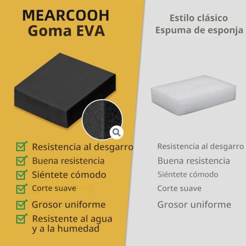 Miniatura 5 de Mearcooh Negra Goma Eva 15mm, 35.5cm 99cm Cosplay Espuma Eva, 1pcs Goma Espuma Densidad 86kg M3 Para Cosplay Disfraces, Manualidades, Proyectos Diy Negra 15mm